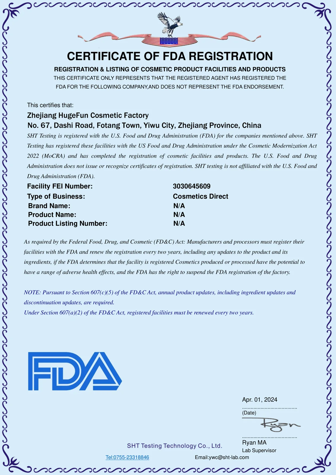 FDA Registration